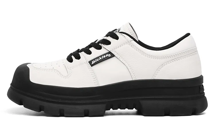 Dickies Cow Split Leather Low top Skateboard Shoes Women's Beige Black