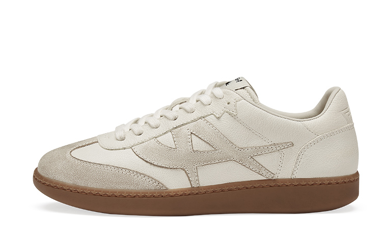 ASH SUNSET Collection Leather Low top Skateboard Shoes Unisex White Gray