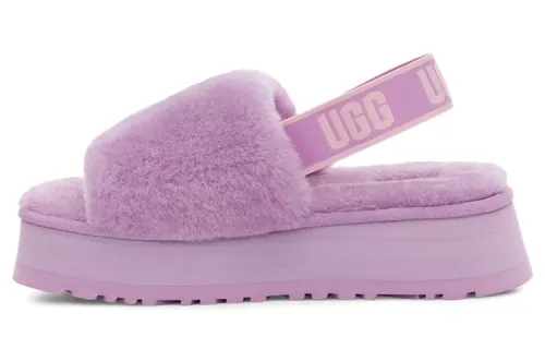 UGG DISCO Sheepskin Stylish Sandal Women's Whips Grass