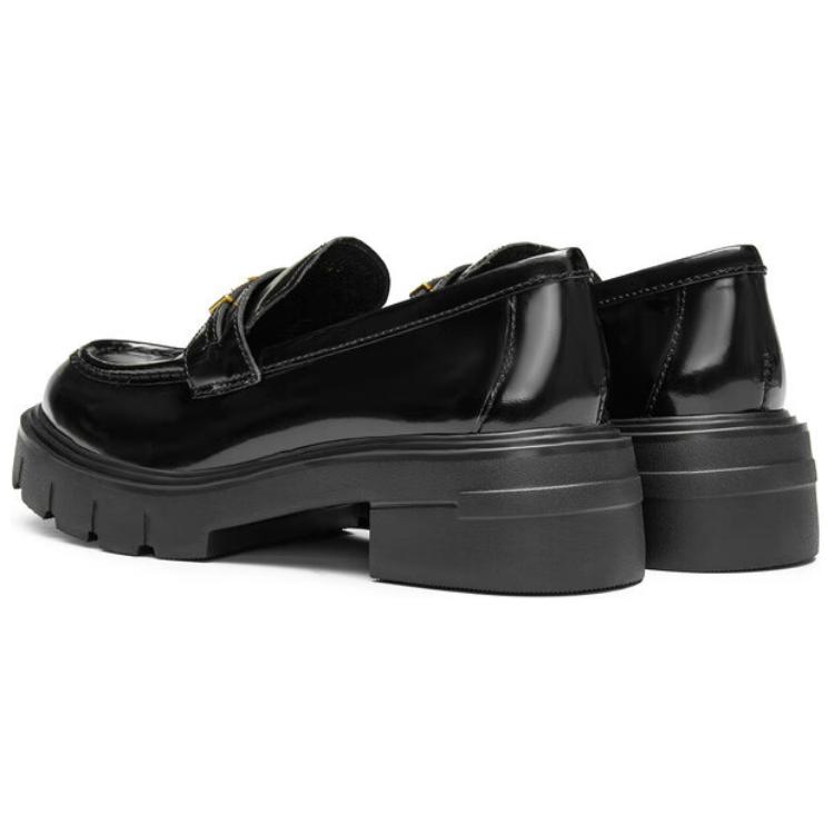 Staccato Cow Leather Loafers 5cm Women's