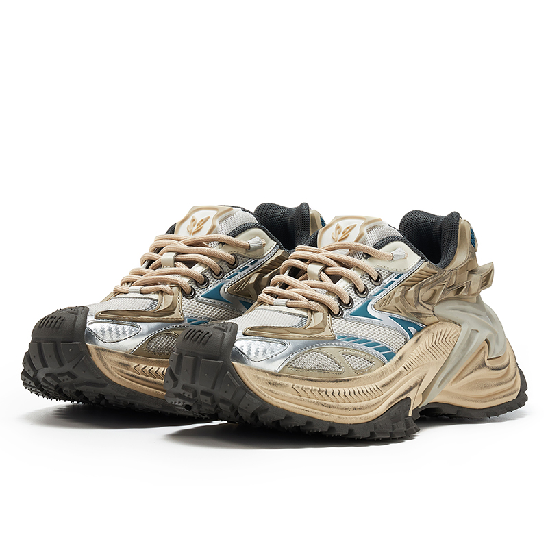 OGR Cobra Low top Running Shoes Unisex Light Dune Destroyed