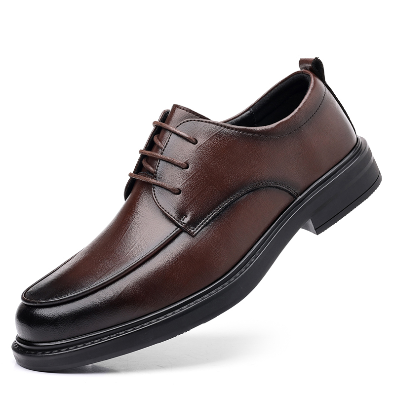Mulinsen two-layer cowhide, comfortable and classic, versatile and simple, formal leather shoes, men's style