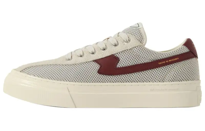 Stepney Workers Club S Strike Low top Skateboard Shoes Unisex Beige Red