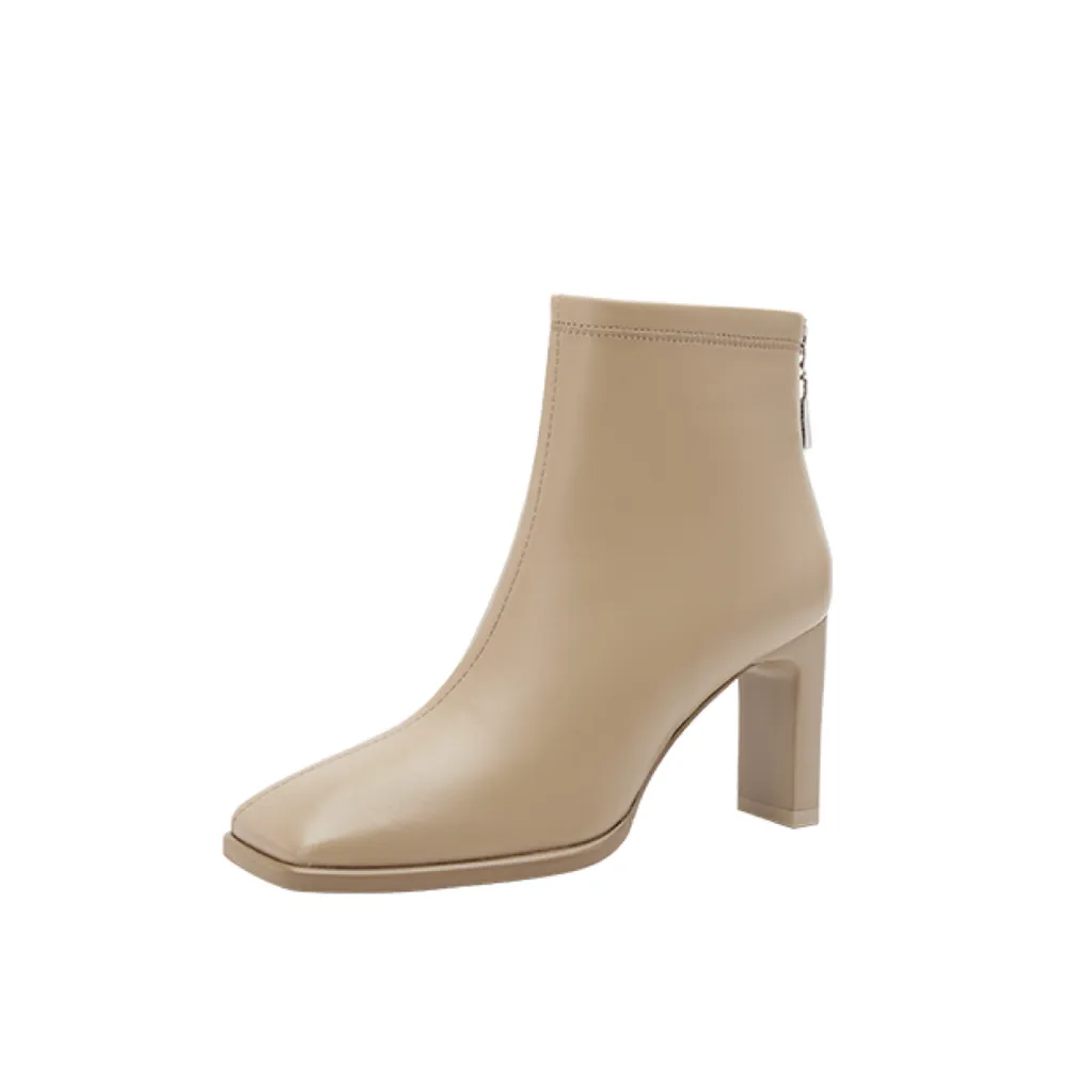 HARSON Sheepskin Ankle Boots 8.2cm Women's