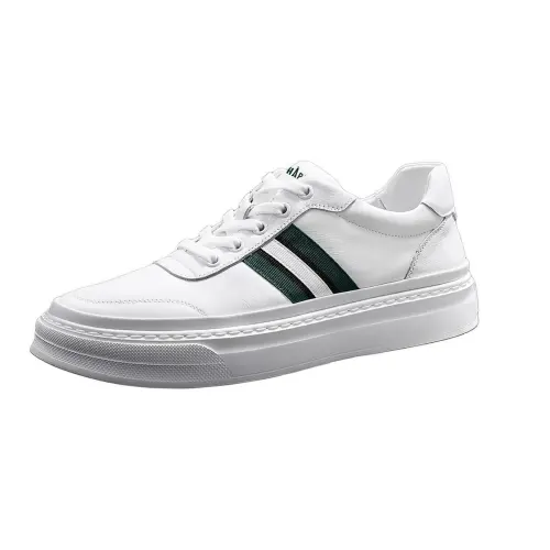 JANE HARLOW Leather Low top Skateboard Shoes Men's White