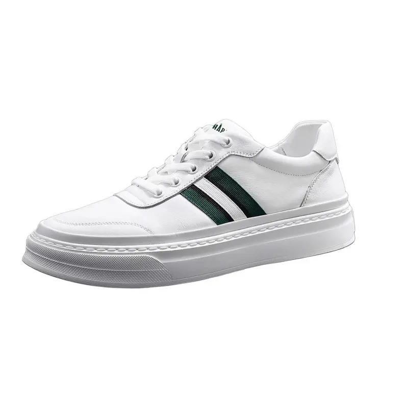 JANE HARLOW Leather Low top Skateboard Shoes Men's White