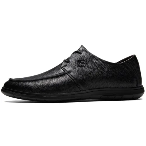 Mulinsen first-layer cowhide, British style, classic retro, business commuting, gentlemanly elegance, soft leather and soft sole, non-slip and wear-resistant, genuine leather shoes, light luxury and high quality, low-cut casual shoes, men's style