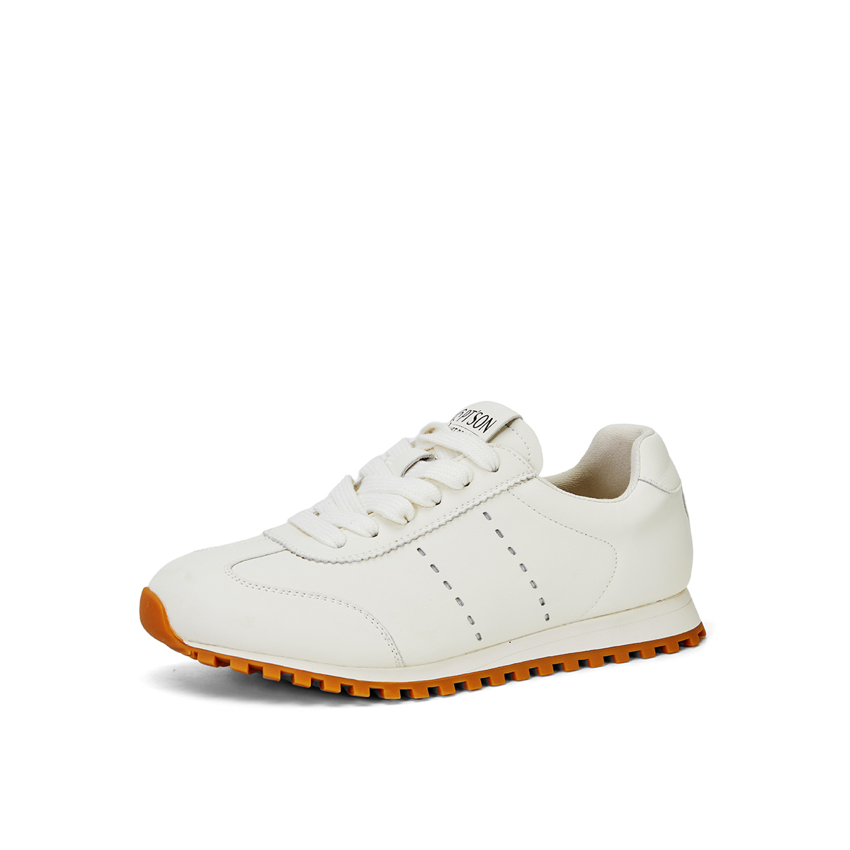 PT’SON Synthetic Leather Slip Resistant Slip Resistant Low top Running Shoes Women’s Ecru