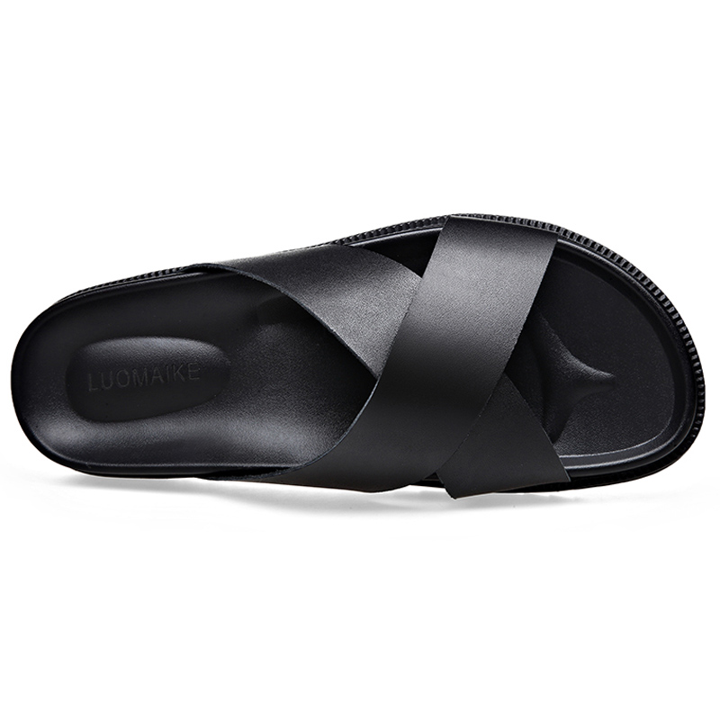 LUOMAIKE Slide Slippers Men's Black