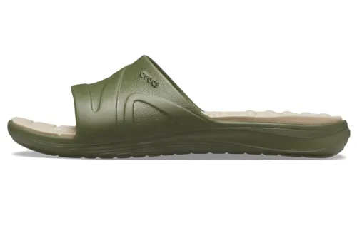 Crocs Reviva Slides 'Olive Green'
