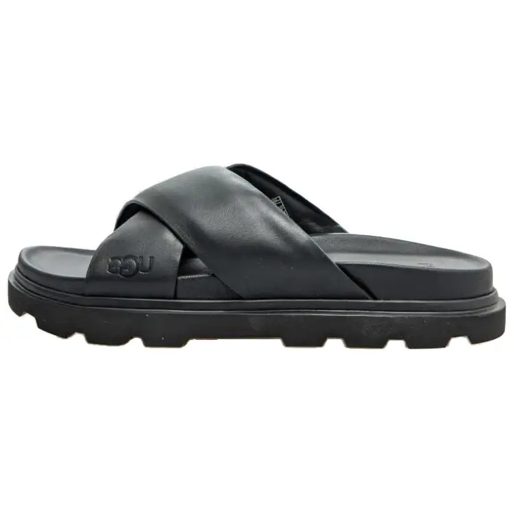 UGG Capitola Cross Slide Sandal Black