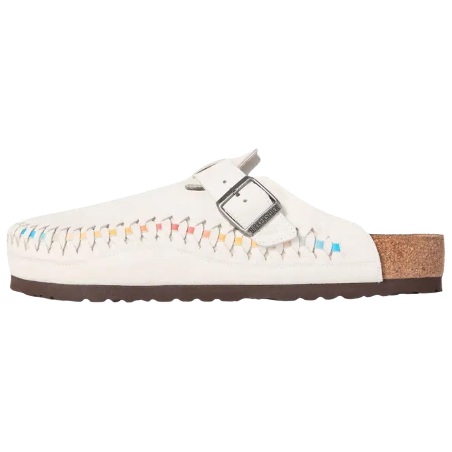 Сабо KITH KITH x Birkenstock Boston (белые)
