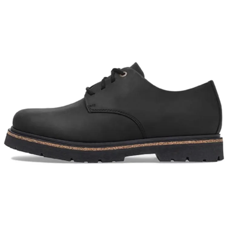 Birkenstock Cow Leather Casual Shoes Unisex Black