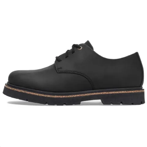 Birkenstock Cow Leather Casual Shoes Unisex Black