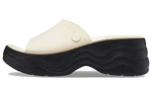 Crocs Skyline Slides 'Vanilla Black' Women's