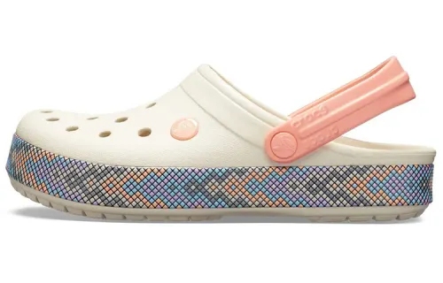 Crocs Crocband Gallery Clogs 'White Pink' Gs