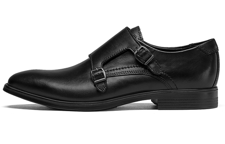 Ecco Ink Book Top Grain Cow Leather Dress Shoes Men's Black
