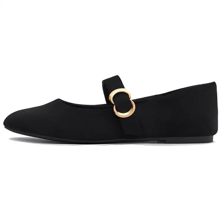 CHARLES&KEITH Women's Casual Shoes Women's Black Textured