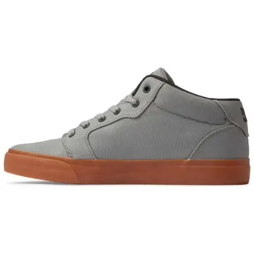 DC Shoes Slip Resistant Cushioning Mid top Skateboard Shoes Men's Gray