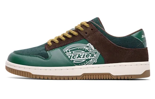 Dickies Patchwork Collection Multicolor Skateboard Shoes Men's Dark Emerald Green