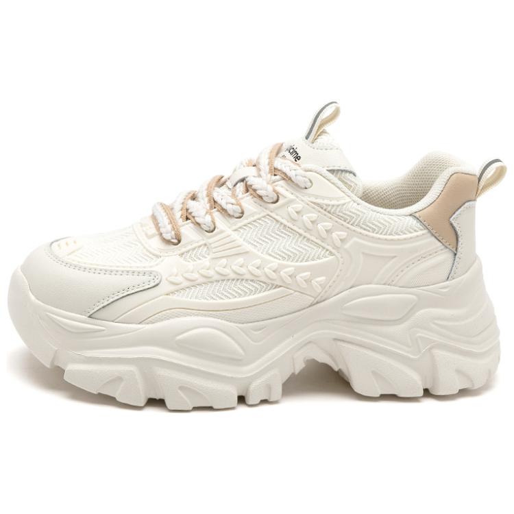 AGSDON Cow Split Leather Low top Chunky Sneakers Unisex
