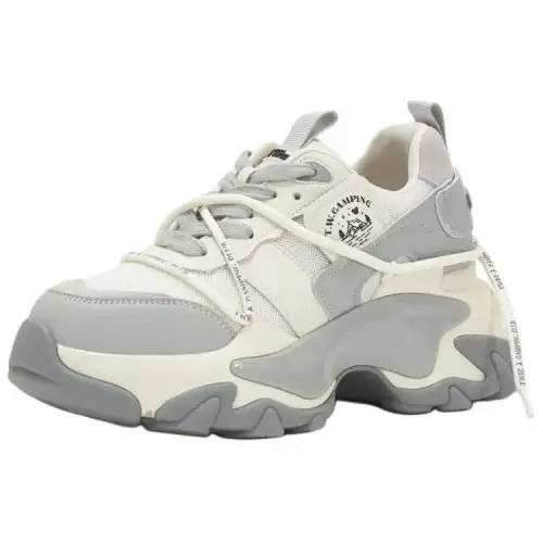 Teenie Weenie Synthetic Leather Low top Chunky Sneakers Women's White