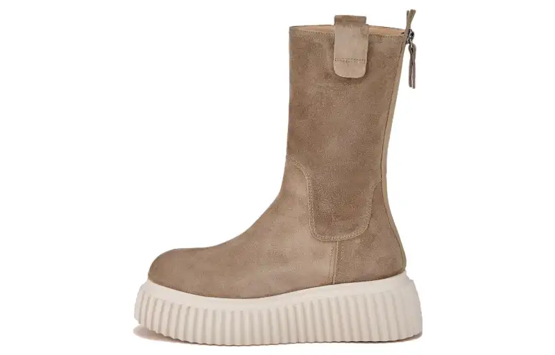 AGL Suede Ankle Boots 6CM Women's Tan