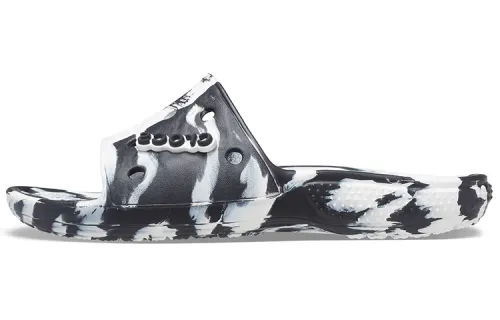 Crocs Classic Clog Slide Slippers Unisex Black/White