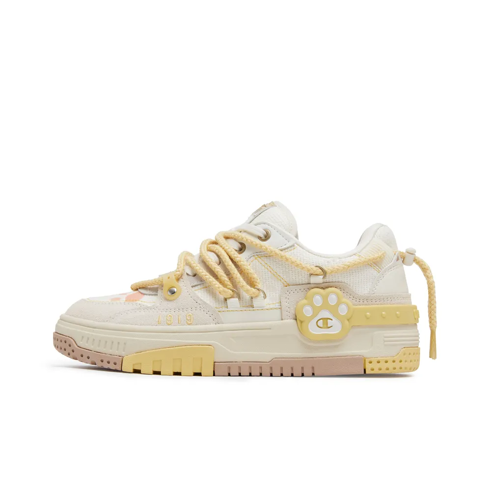 Champion Claw Headphone Shoes Low top Skateboard Shoes Women's Milk White/Linen