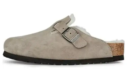 Birkenstock Closed Toe Slippers Men's Taupe