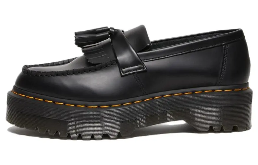 Adrian Dr.Martens Leather Platform Tassel Loafer 'Black'