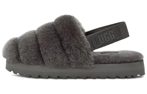 UGG Super Fluff Slipper Charcoal Women's