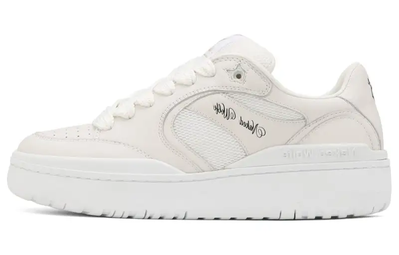 Naked Wolfe Ambition Leather Low top Skateboard Shoes Women's White