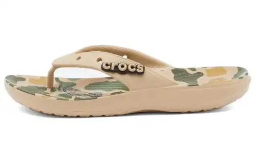 Crocs Flip Flops Women's Beige Brown
