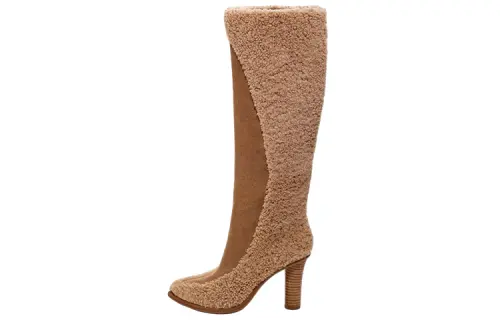 Tschabalala Self x UGG Collaboration Leather Knee high Boots Women's Brown