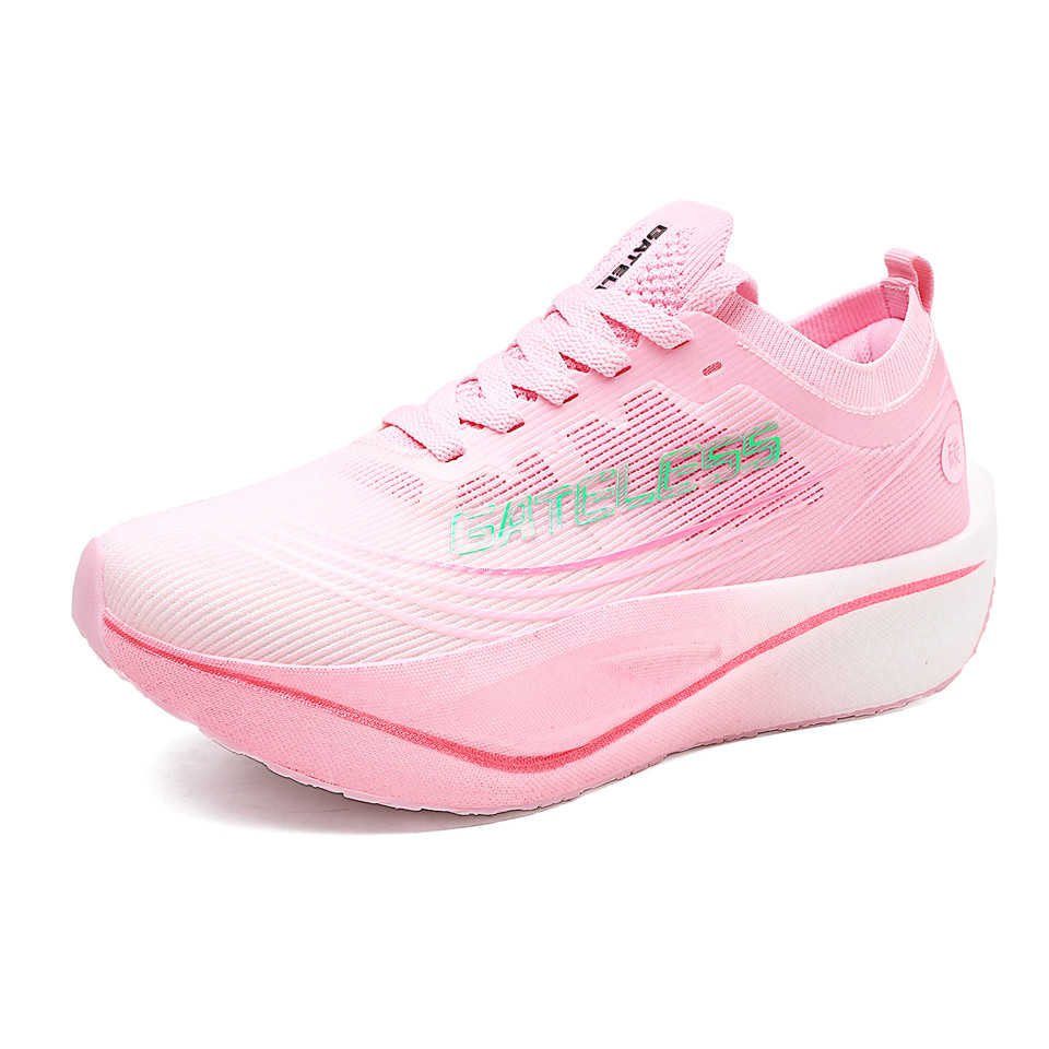 GATELESS Low top Running Shoes Unisex Cherry Blossom Pink Green
