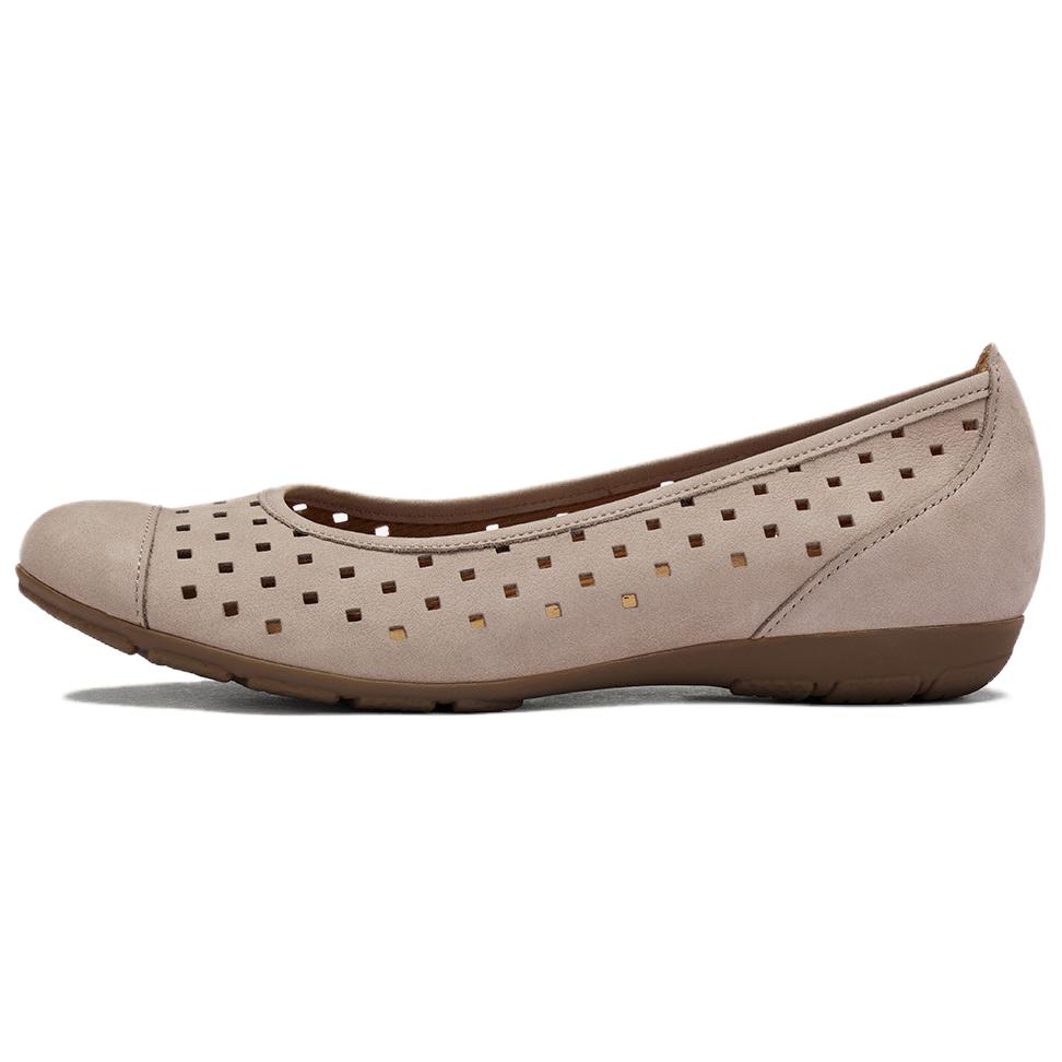 Gabor Cow Leather Casual Shoes Women's Camel