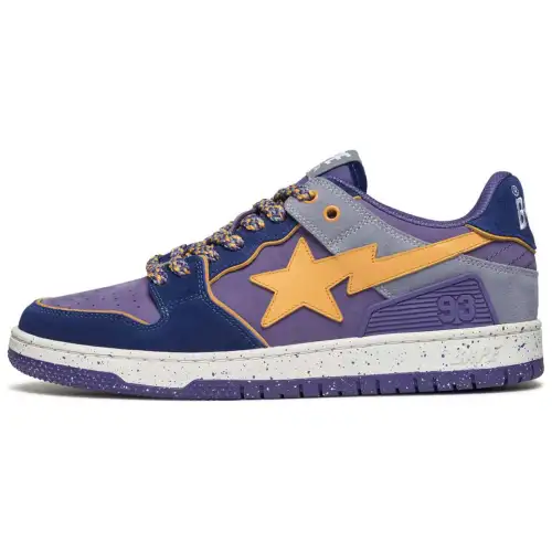 A BATHING APE SK8 Cow Leather Low top Skateboard Shoes Men's