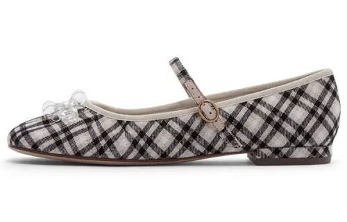 CHARLES&KEITH Pu Comfortable Chunky Heel Mary Jane Shoes Women's