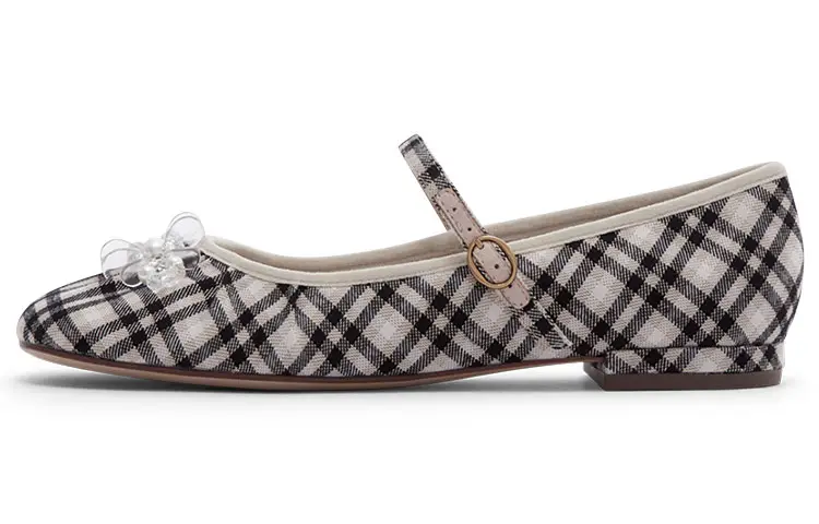 CHARLES&KEITH Pu Comfortable Chunky Heel Mary Jane Shoes Women's
