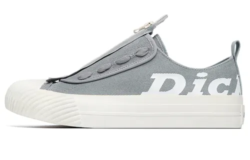 Dickies Canvas Shoes Unisex Low Top Gray