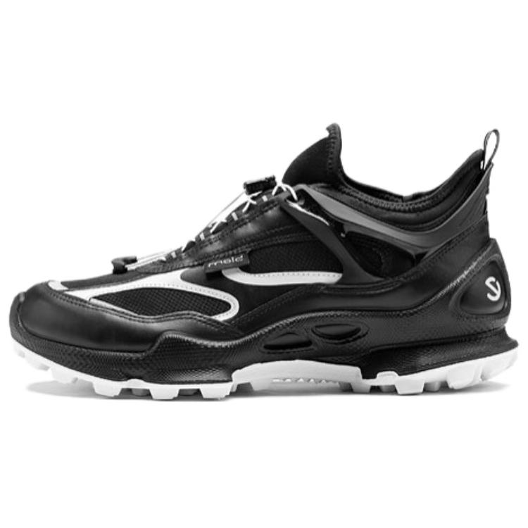 Ecco Striding C Cow Leather Waterproof And Breathable Rebound Low top Running Shoes Men’s Black