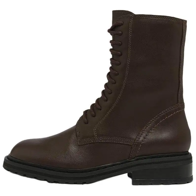 Clarks Cow Leather Ankle Boots 4cm Women's Dark Brown