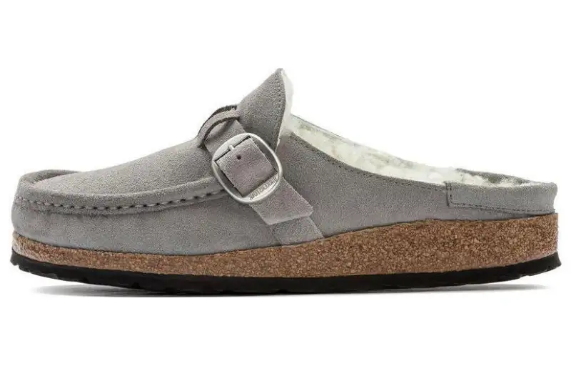 Birkenstock Closed Toe Slippers Women's Gray Regular
