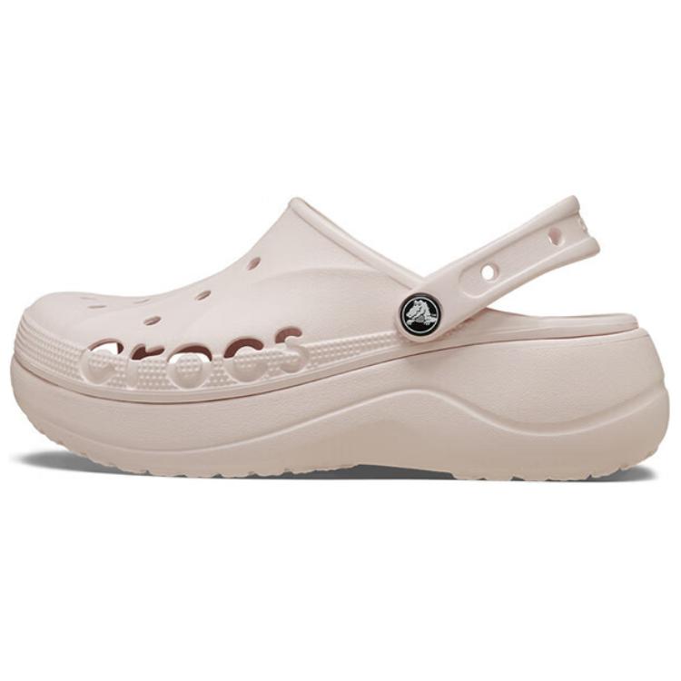 Женские сабо Crocs Baya Platform Clog (розовые)