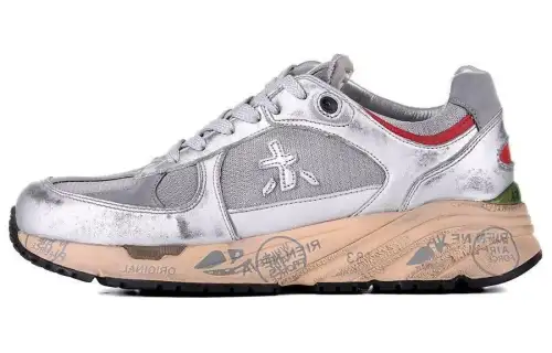 PREMIATA Low top Casual Shoes Women's Silver