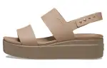 Crocs Fashion One Strap Sandals Women's Light Khaki