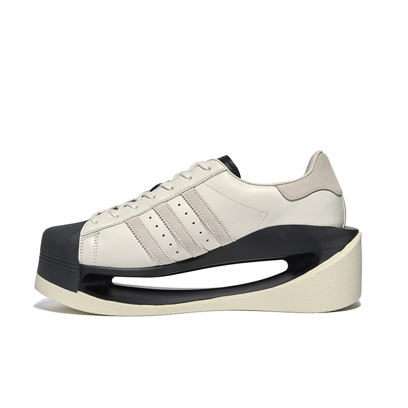 Y 3 GENDO SUPERSTAR Comfortable Cushioning Slip Resistant Low top Casual Shoes Unisex Ecru