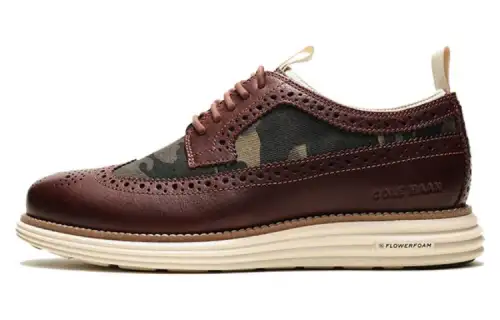 COLE HAAN Cow Leather Casual Leather Shoes Men's Coffee