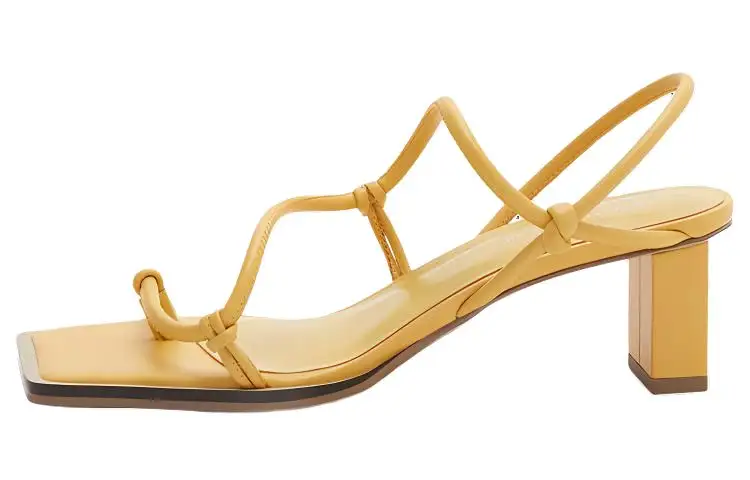 CHARLES&KEITH One Strap Sandals 5.1cm Women's Tawny